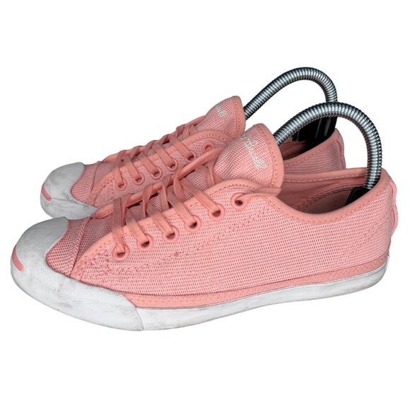 Converse Womens Jack Purcell Athletic Sneakers Shoes 161309C Light Pink Size 6.5 - Picture 2 of 8